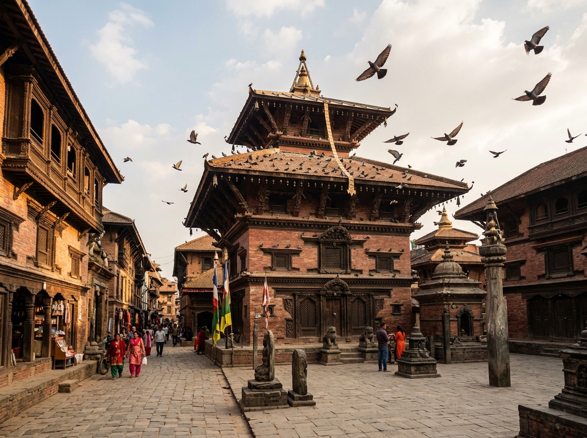 Kathmandu ancient courtyard