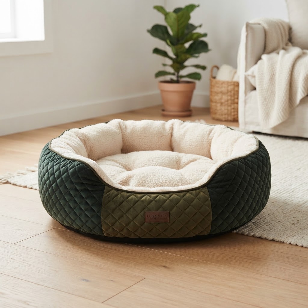 CozyNest Round Bed
