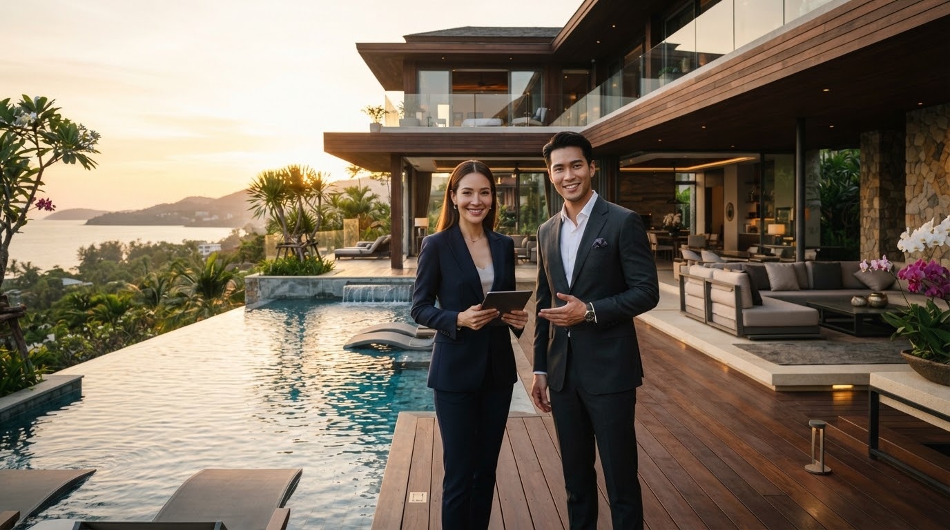 Siam Premier Property - วิลล่าหรูสไตล์โมเดิร์นทรอปิคอลและทีมงานนายหน้าอสังหาริมทรัพย์มืออาชีพ