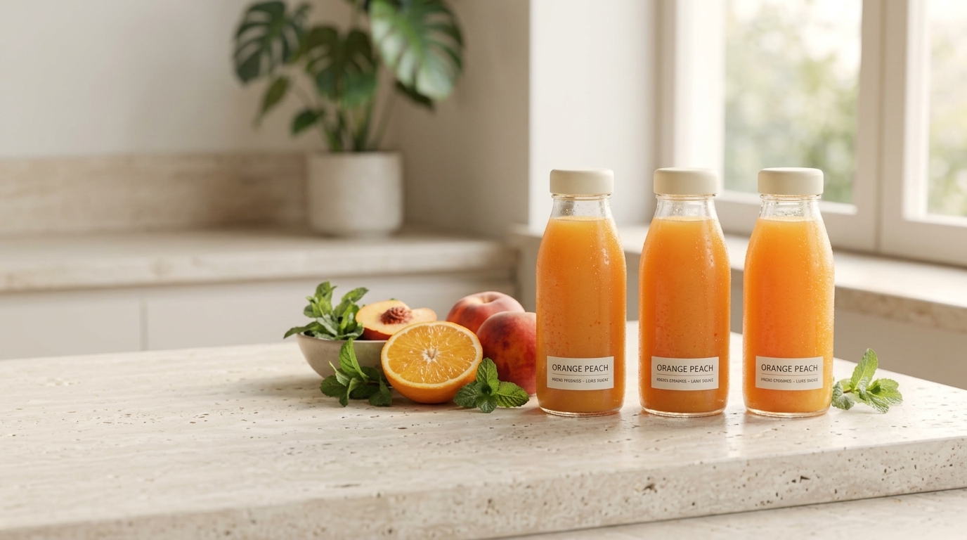 น้ำผลไม้สกัดเย็นพรีเมียม Natural Juice ขวดแก้วคัดสรรวัตถุดิบธรรมชาติ