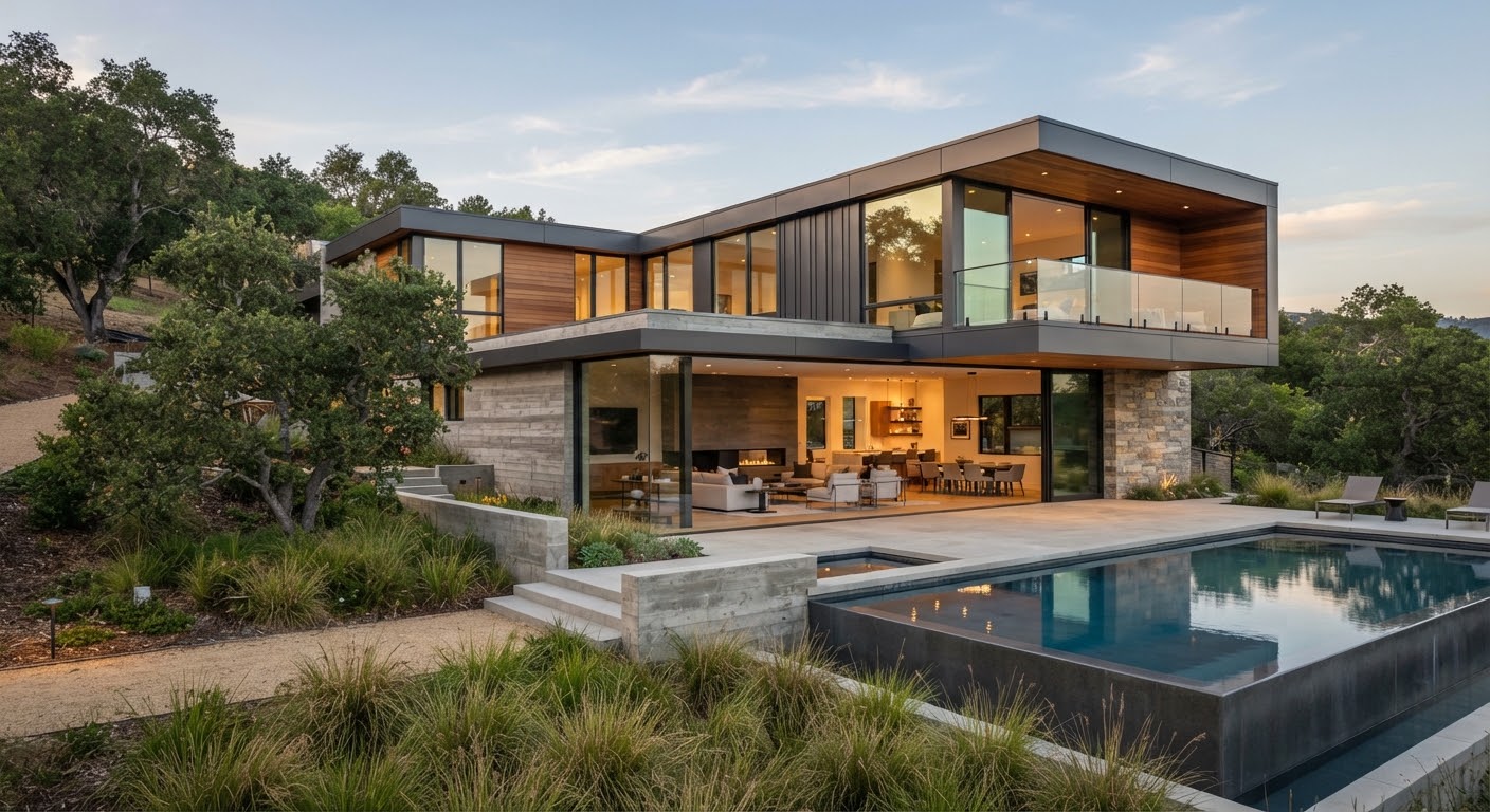 Architectural photography of modern residence house by Varelune Atelier