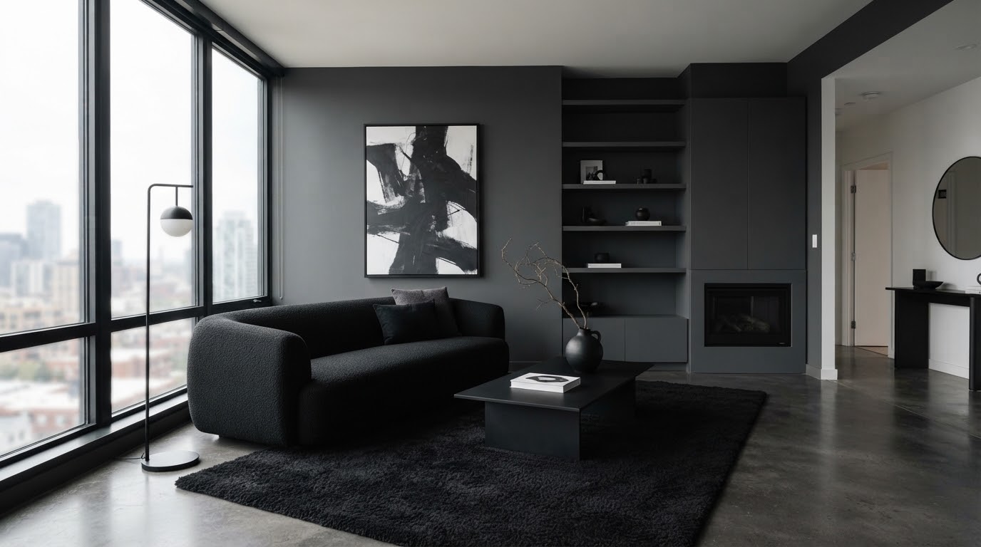 NOIR Apartment minimalist interior