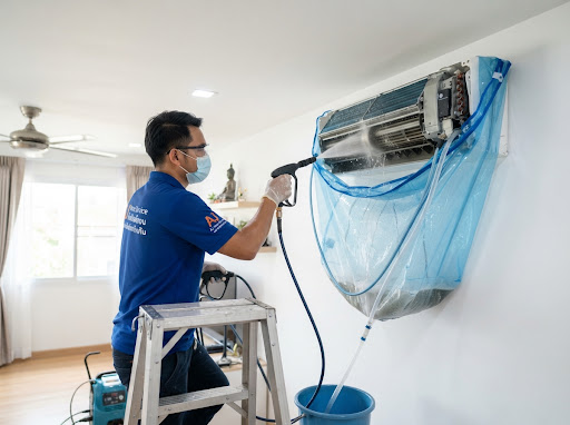 งานล้างใหญ่ Deep Clean ใช้ถุงครอบกันน้ำ