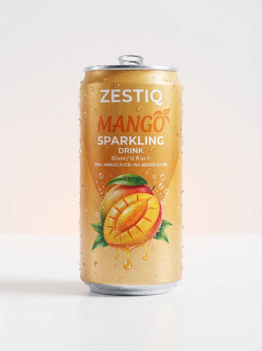 ZESTIQ Sparkling Mango Can 250ml