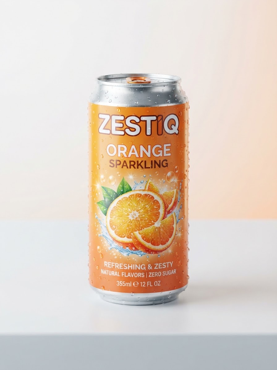 ZESTIQ Sparkling Orange Can 250ml